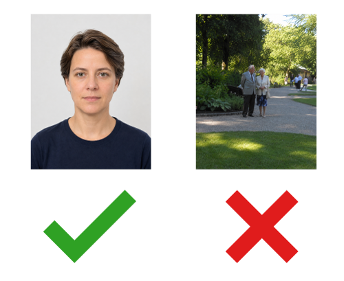 Ukázka vhodné a nevhodné fotografie